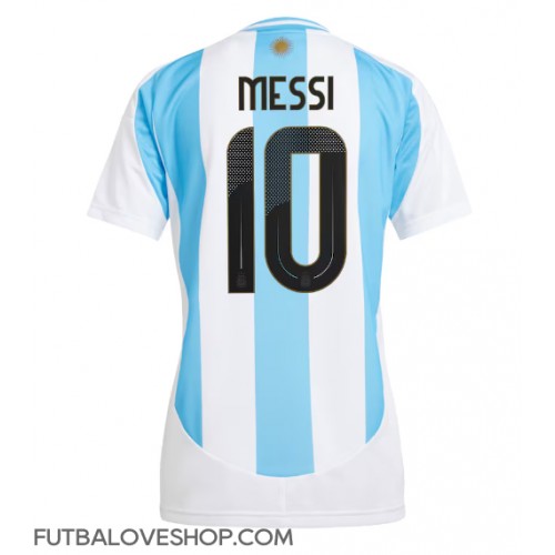 Dres Argentína Lionel Messi #10 Domáci pre Ženy Copa America 2024 Krátky Rukáv